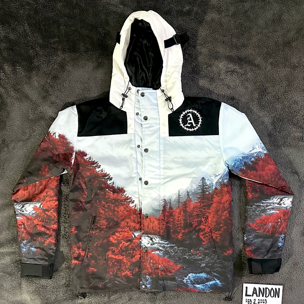RARE - Red Trees Parka - Diamond Stitch Insulation